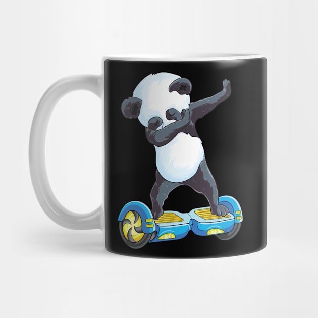 Cute Dabbing Panda Skater Electric Self Balancing Hoverboard by UNXart